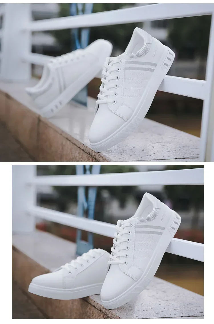 Summer Men Sneakers Casual Vulcanized Shoes Lightweight Breathable Flat White Luxury Shoes for Men Tenis Shoes Tênis Masculino