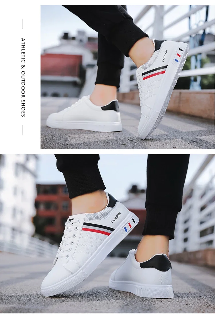 Summer Men Sneakers Casual Vulcanized Shoes Lightweight Breathable Flat White Luxury Shoes for Men Tenis Shoes Tênis Masculino
