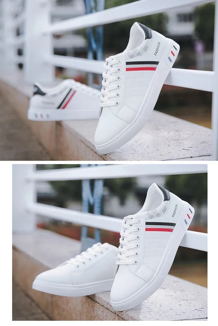 Summer Men Sneakers Casual Vulcanized Shoes Lightweight Breathable Flat White Luxury Shoes for Men Tenis Shoes Tênis Masculino