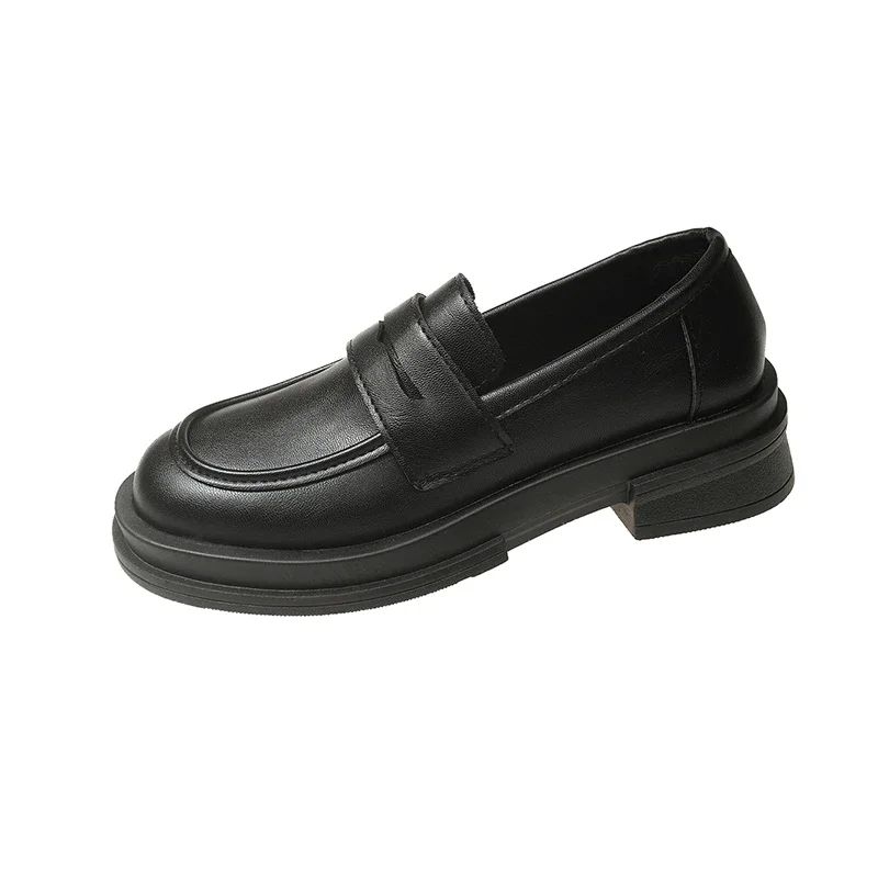 New Japanese Style College Student Shoes Cosplay Lolita Shoes for Women/Girl Fashion Black/Coffee Uniform Platform Shoes 2024
