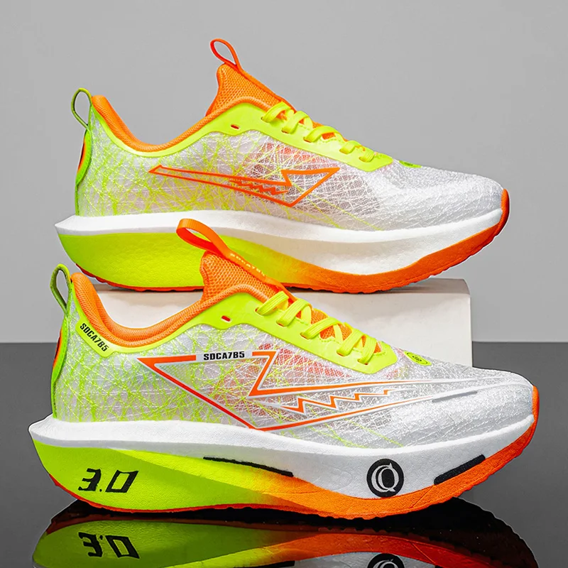 Men Running Shoes Carbon Board Marathon Speciality Sports Breathable Lightweight Women's Comfortable Athletic Sneakers