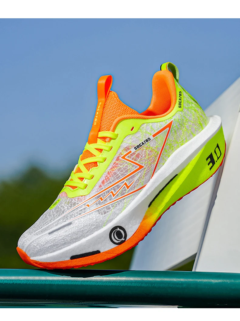 Men Running Shoes Carbon Board Marathon Speciality Sports Breathable Lightweight Women's Comfortable Athletic Sneakers