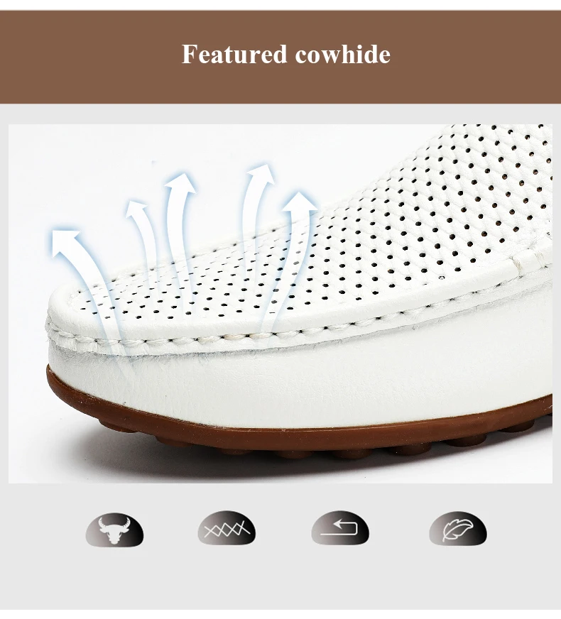 Italian Men Slippers Genuine Leather Loafers Moccasins Outdoor Non-slip Black Casual Slides Summer Spring Fashion Shoes 2020