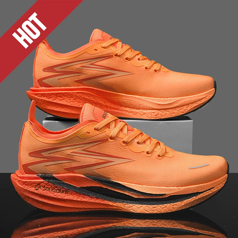 NEW Running Shoes Carbon Board Marathon Men Sports Breathable Lightweight Women's Comfortable Athletic Nonskid Sneakers Casual