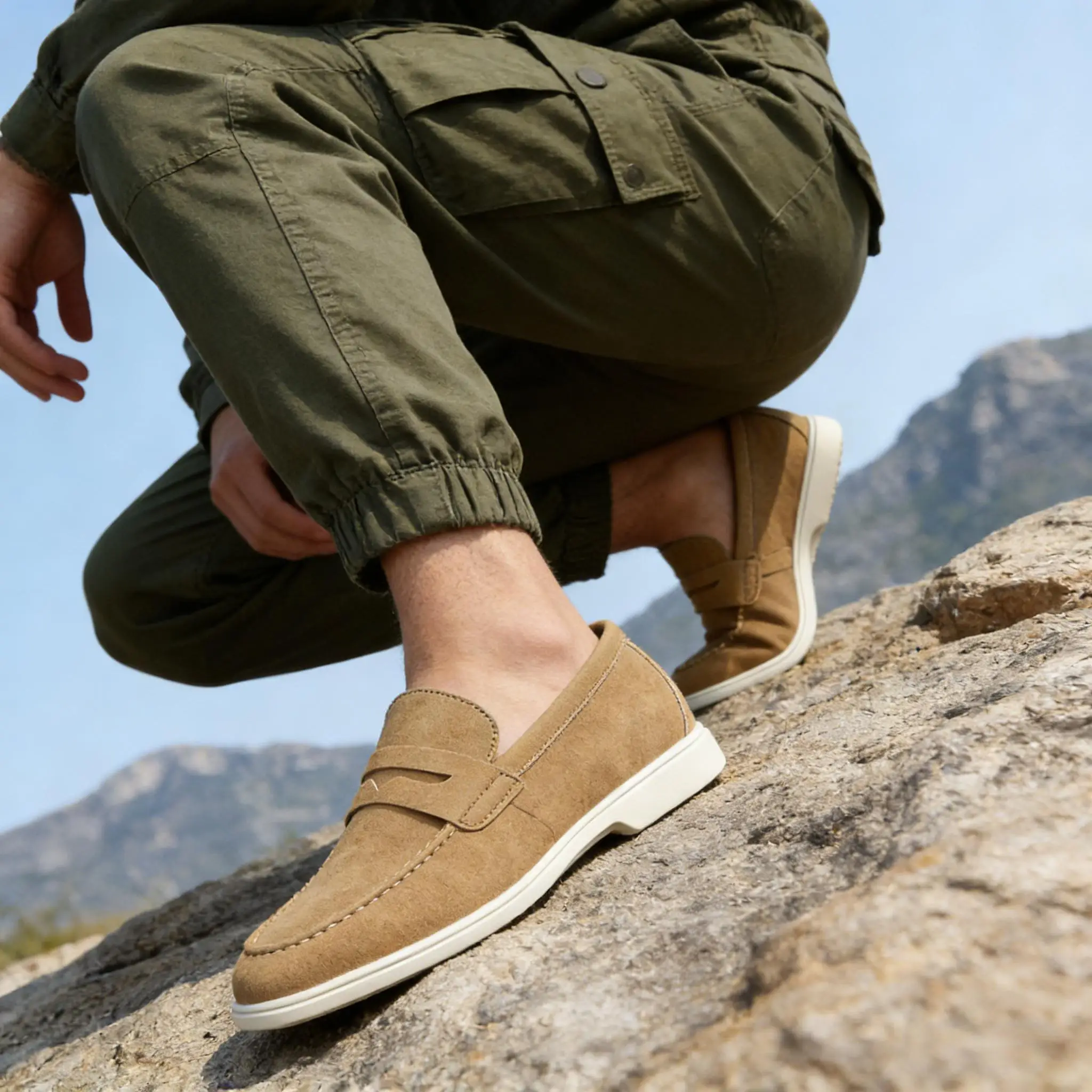 Men's Breathable Loafers Fashion Summer Comfortable Casual Shoes Slip-On Sneakers