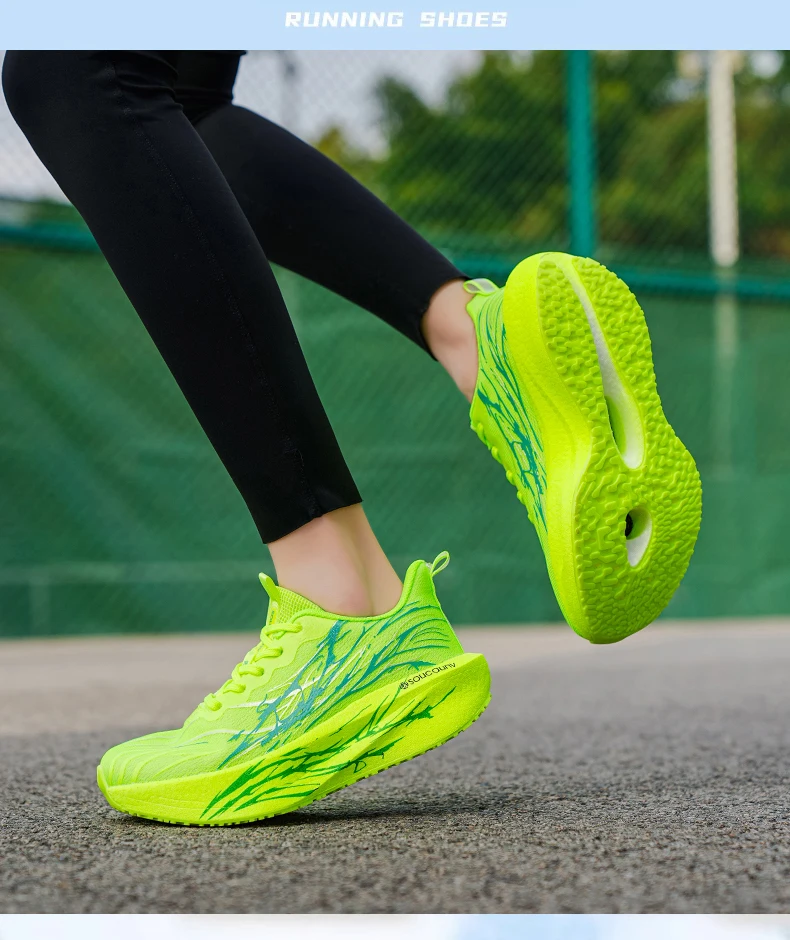 Marathon Running Shoes Men Carbon Board Speciality Sports Breathable Lightweight Women's Comfortable Athletic Nonskid Sneakers