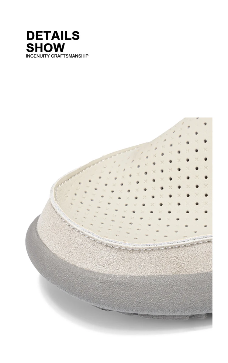Summer Breathable Sandals Soft and Comfortable Casual Cave Shoes Outdoor Fashion Thick Bottom High Quality Leather Men's Shoes