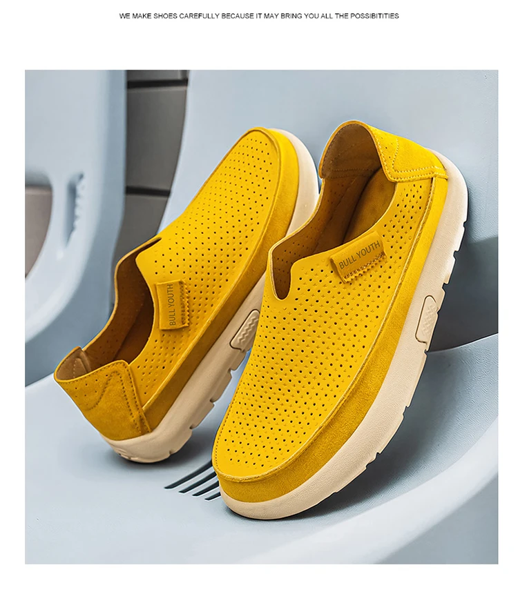 Summer Breathable Sandals Soft and Comfortable Casual Cave Shoes Outdoor Fashion Thick Bottom High Quality Leather Men's Shoes
