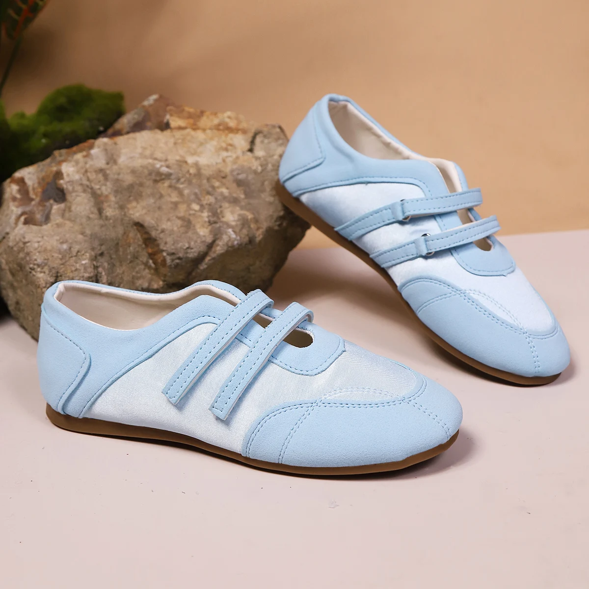 Flats Women's Sports Shoes Fashion Sneakers Casual Shallow Loafers Shoes Walking Ballet Shoes Trend Cozy Zapatillas De Mujer