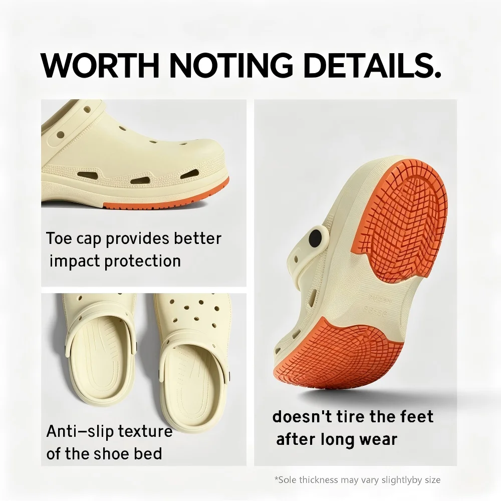 SHAJI Unisex Arch Support Quiet Clogs, Soft Wear Resistant Non Slip Comfortable Sandals for Indoor Outdoor Daily Wear