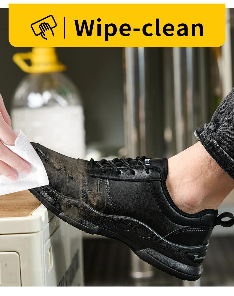 Chef's Work Shoes, Anti Slip and Oil Resistant Casual Shoes, Anti Slip and Waterproof Restaurant Work Shoes