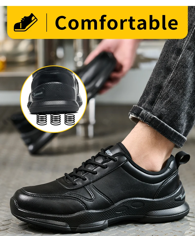 Chef's Work Shoes, Anti Slip and Oil Resistant Casual Shoes, Anti Slip and Waterproof Restaurant Work Shoes