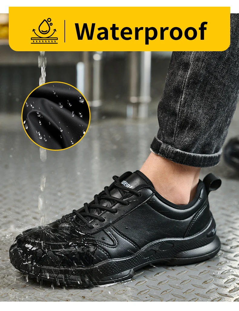 Chef's Work Shoes, Anti Slip and Oil Resistant Casual Shoes, Anti Slip and Waterproof Restaurant Work Shoes