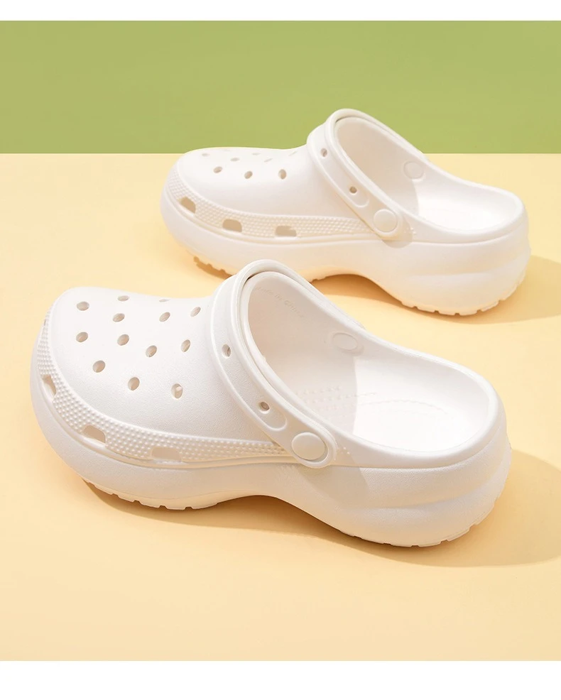 thick-soled EVA cloud hole shoes women's summer non-slip fashion sandals soft-soled beach shoes outdoor slippers women
