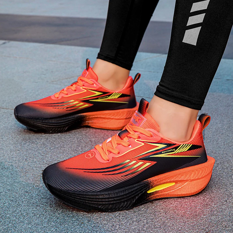 Breathable Running Shoes Men Carbon Board Speciality Marathon Sports Women's Athletic Sneakers Comfortable Men's Walking Sneaker