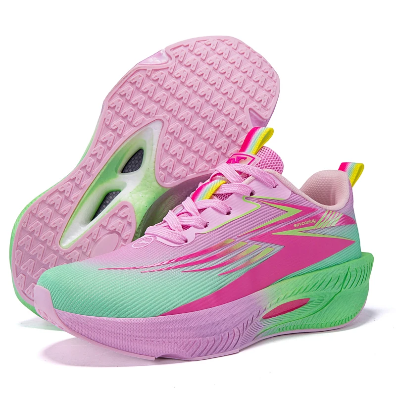 Breathable Running Shoes Men Carbon Board Speciality Marathon Sports Women's Athletic Sneakers Comfortable Men's Walking Sneaker