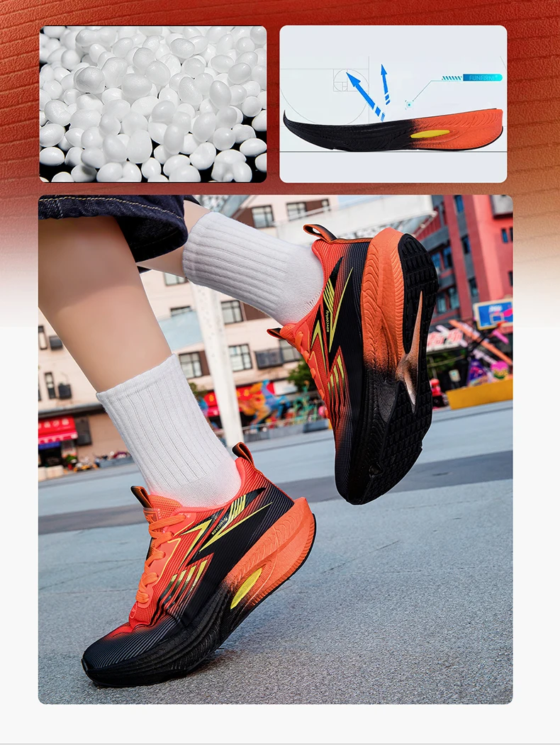 Breathable Running Shoes Men Carbon Board Speciality Marathon Sports Women's Athletic Sneakers Comfortable Men's Walking Sneaker