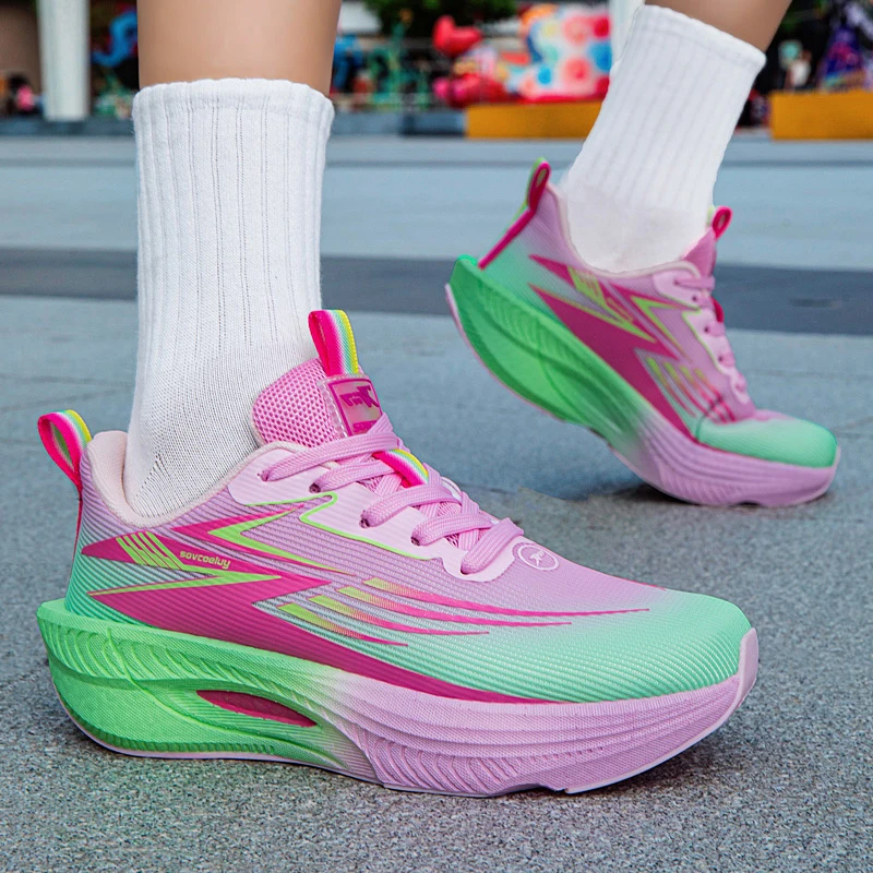 Breathable Running Shoes Men Carbon Board Speciality Marathon Sports Women's Athletic Sneakers Comfortable Men's Walking Sneaker