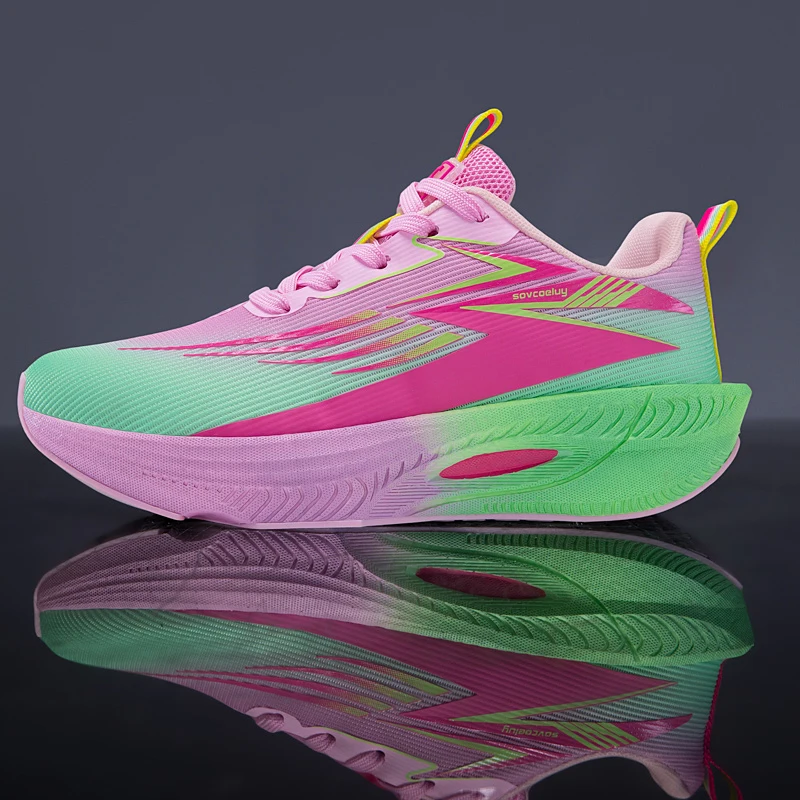 Breathable Running Shoes Men Carbon Board Speciality Marathon Sports Women's Athletic Sneakers Comfortable Men's Walking Sneaker