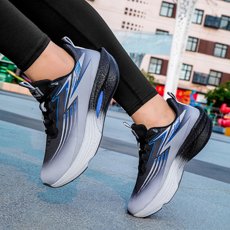 Breathable Running Shoes Men Carbon Board Speciality Marathon Sports Women's Athletic Sneakers Comfortable Men's Walking Sneaker
