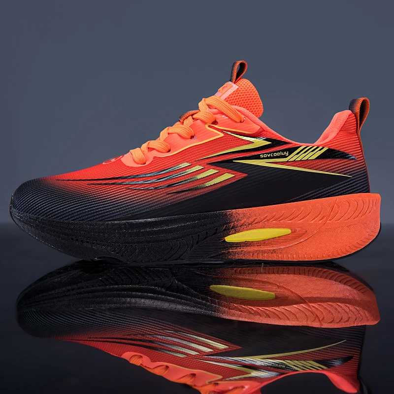 Breathable Running Shoes Men Carbon Board Speciality Marathon Sports Women's Athletic Sneakers Comfortable Men's Walking Sneaker