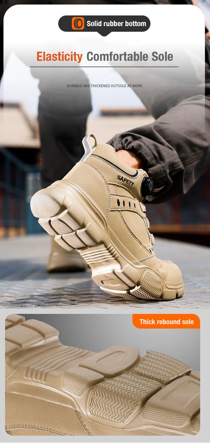 Halloween Men's Steel Toe Work Boots Water-Resistant Anti-Impact Puncture-Proof Tactical Hiking Boots for Industrial Outdoor Use