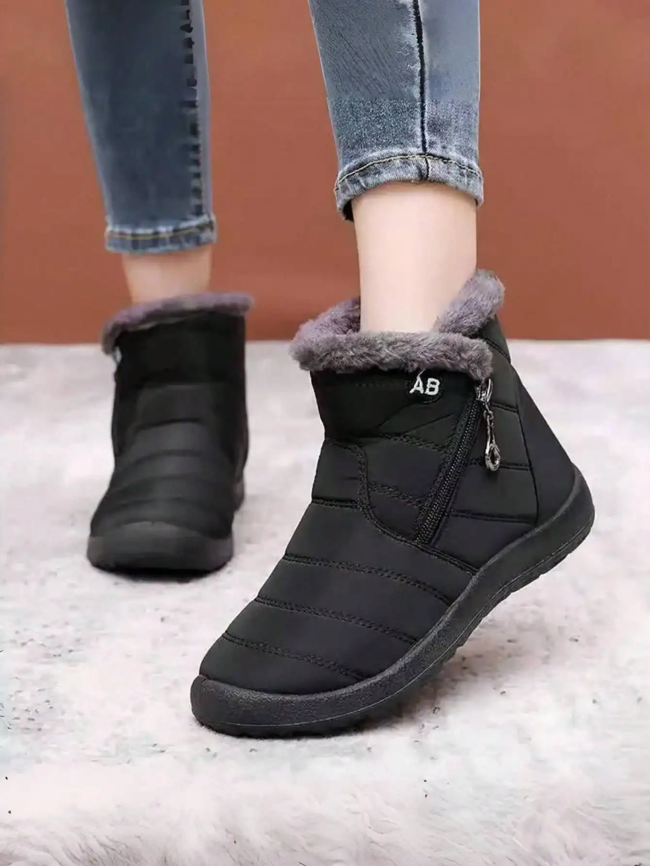 Womens Shoes Autumn Winter Snow Boots Waterproof Ankle Boots Outdoor Comfortable Shoes for Women Free Shipping Shoes