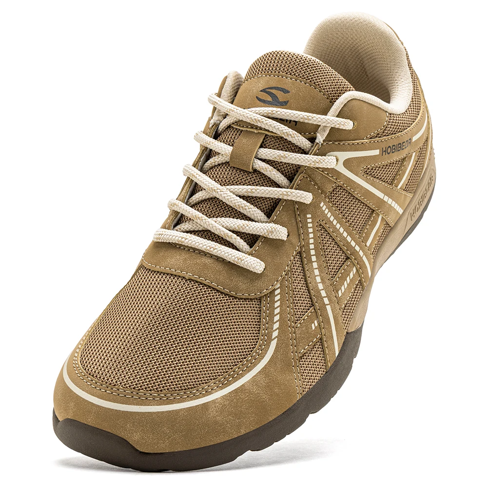 HOBIBEAR Wide Toe Box Walking Shoes Unisex Barefoot Cross Training Sneakers Classic Retro Lace-Up Running Shoes