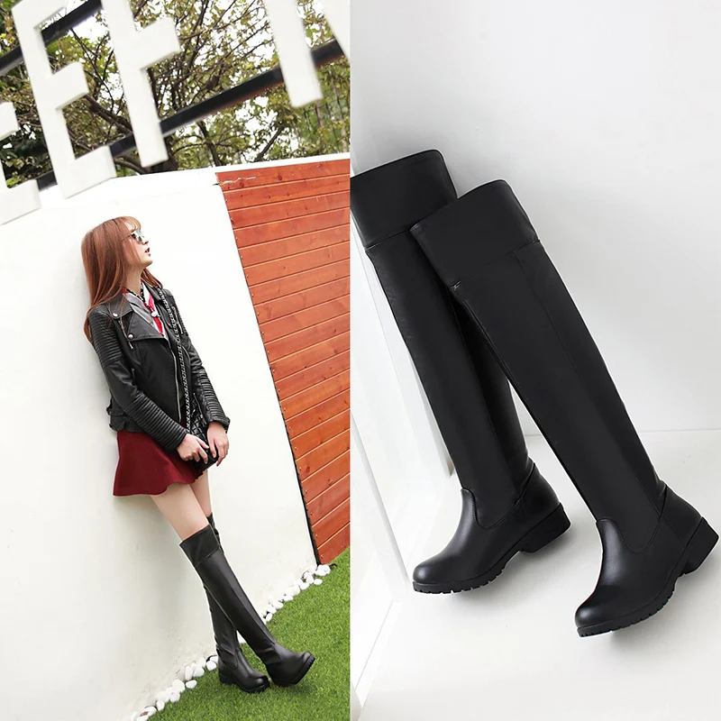 2019 Women Attack on Titan Cosplay Long Boots Shingeki No Kyojin Over-the-Knee Boots Eren Jaeger Ackerman Shoes