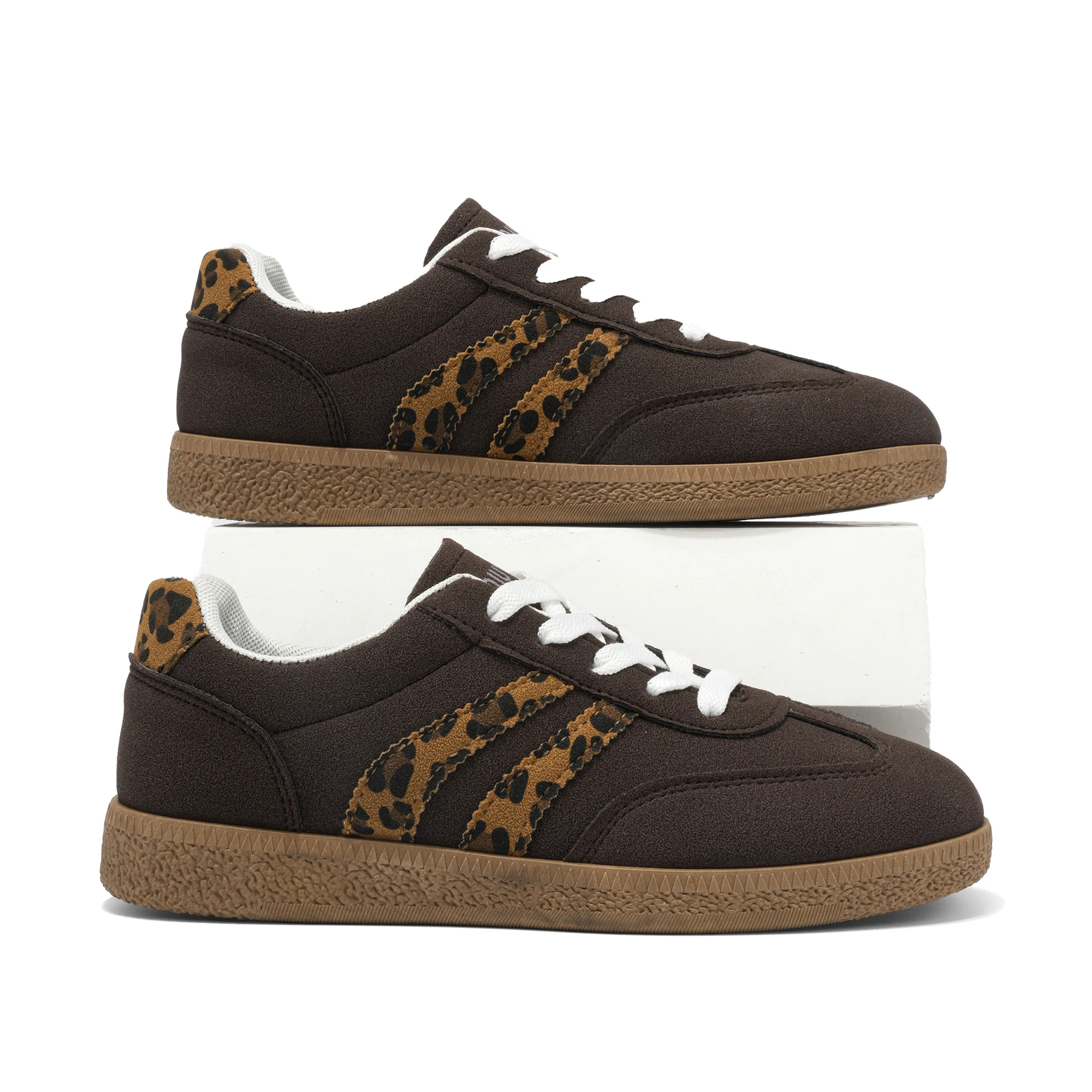 2026 Summer Leopard Print Striped Women's Shoes Size 35-44 Fashion Couple Thick-Soled New Trendy Student Running Outdoor Sports Casual Shoes