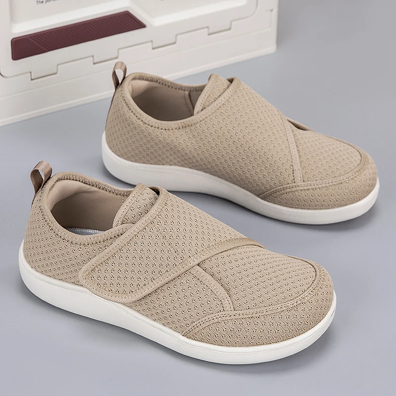 Open Shoes for Elderly Adjustable Diabetic Shoes Swollen Foot Fat Wide Hallux Valgus Bunion Orthopedics Thumb Eversion Men Women
