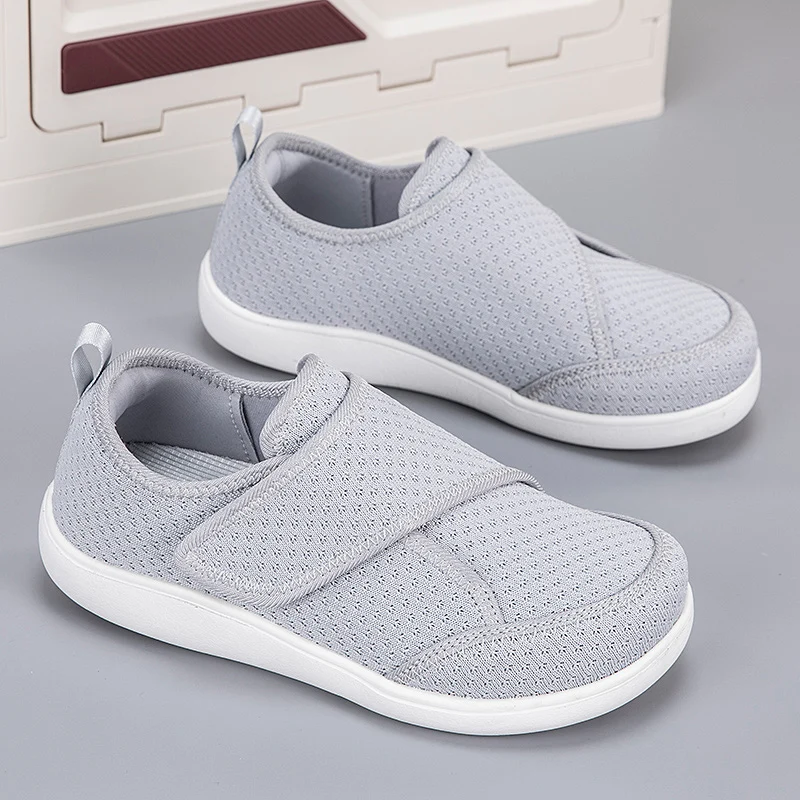 Open Shoes for Elderly Adjustable Diabetic Shoes Swollen Foot Fat Wide Hallux Valgus Bunion Orthopedics Thumb Eversion Men Women