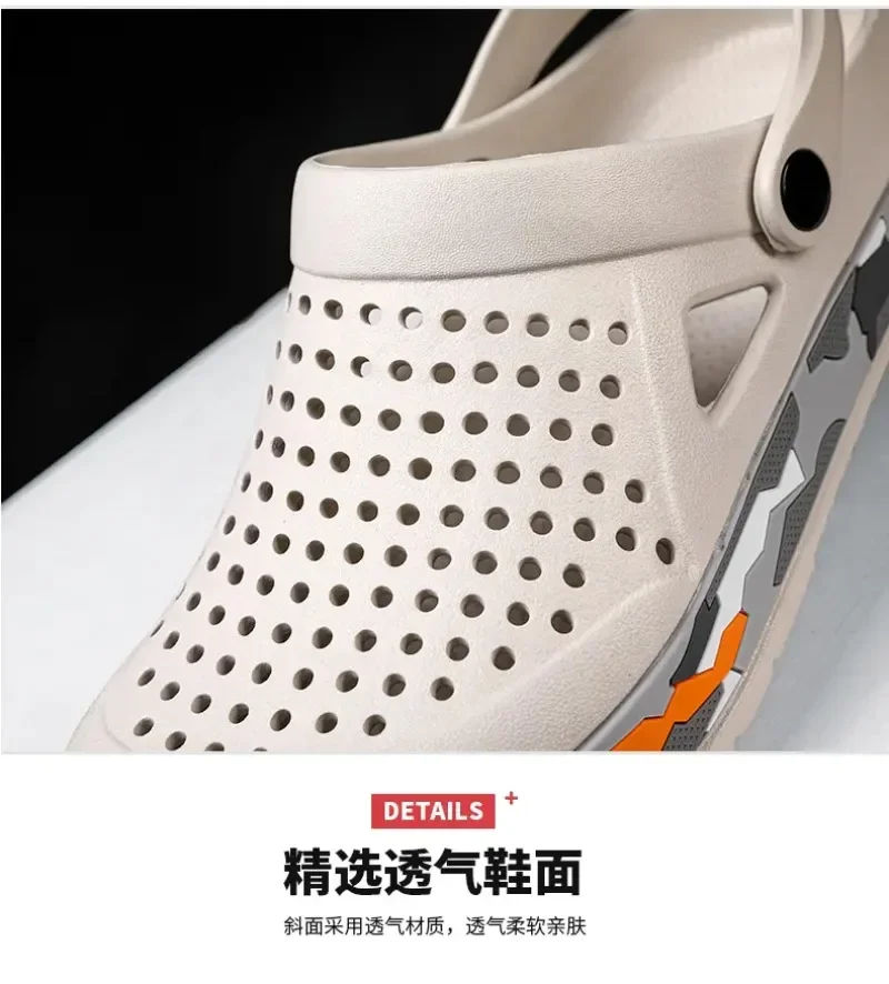 Summer Men Shoes Clogs Slippers Men Garden Flat Sandals Platform Sandals Man Water Shoes Male Sneakers Outdoor Home Slippers