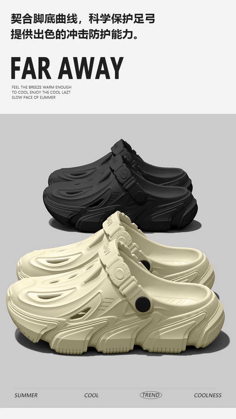 Anti Slip Hole Shoes for Men, 2026 New Style for Summer Outdoor Wear Driving Outdoors Beach Fishing River Wading Sandals for Men