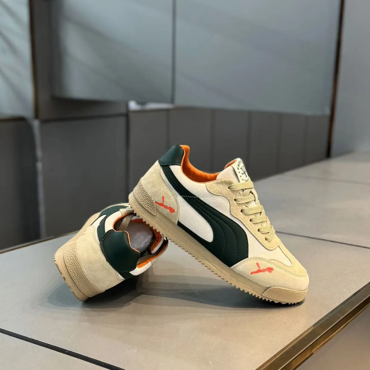 Large Size Men's Retro Sport Shoes Low-Top Flat Bottom Comfortable German Trainer for Summer And Autumn Stylish Footwear