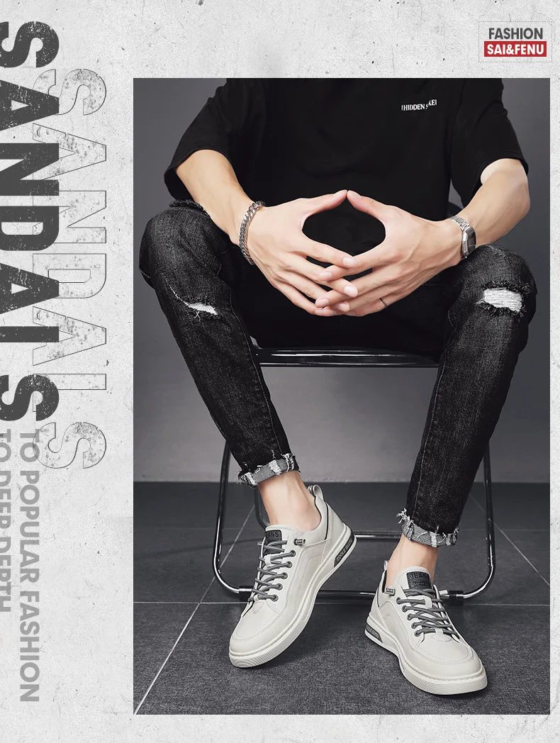 Spring Autumn Men's Casual Sneakers Waterproof Vulcanized Shoes 2024 Men Comforthable Sneakers Men Casual Shoes Plus Size 39-44