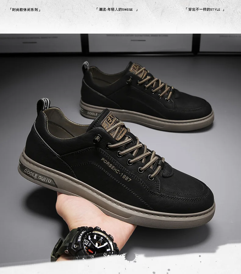 Spring Autumn Men's Casual Sneakers Waterproof Vulcanized Shoes 2024 Men Comforthable Sneakers Men Casual Shoes Plus Size 39-44