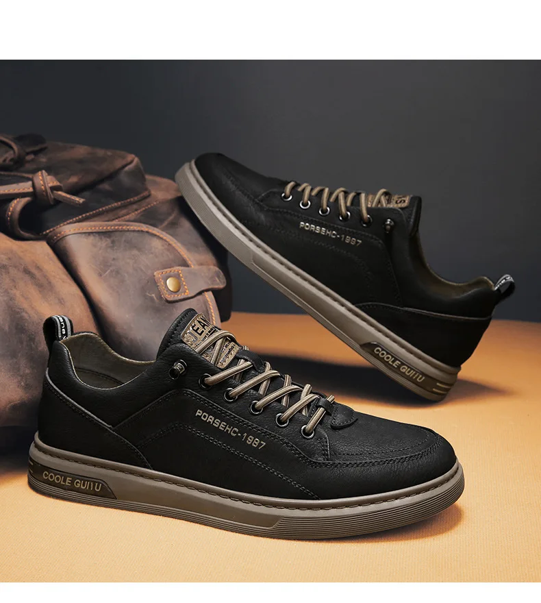 Spring Autumn Men's Casual Sneakers Waterproof Vulcanized Shoes 2024 Men Comforthable Sneakers Men Casual Shoes Plus Size 39-44