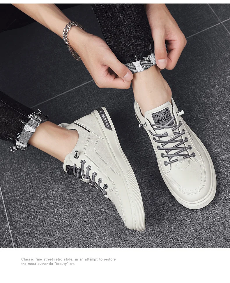 Spring Autumn Men's Casual Sneakers Waterproof Vulcanized Shoes 2024 Men Comforthable Sneakers Men Casual Shoes Plus Size 39-44