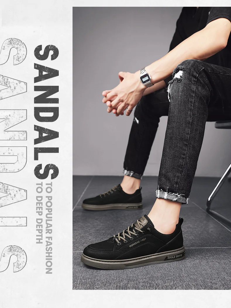 Spring Autumn Men's Casual Sneakers Waterproof Vulcanized Shoes 2024 Men Comforthable Sneakers Men Casual Shoes Plus Size 39-44