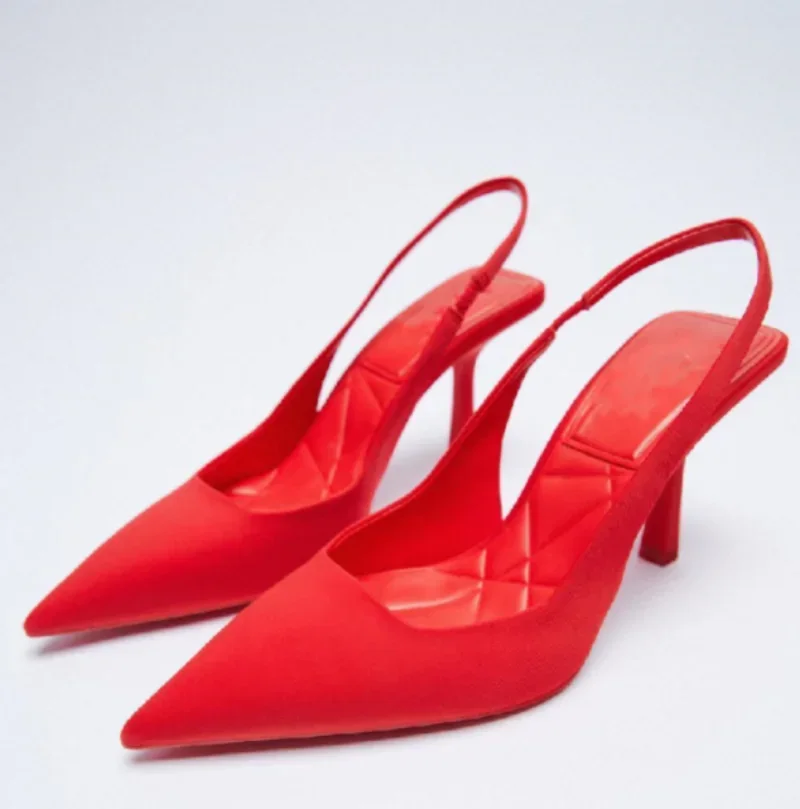 New Women Fashion Street Style Solid Color Pointed Toe Sexy Pumps Woman Stripper Sandals High Heels Female Shoes Zapatos Mujer