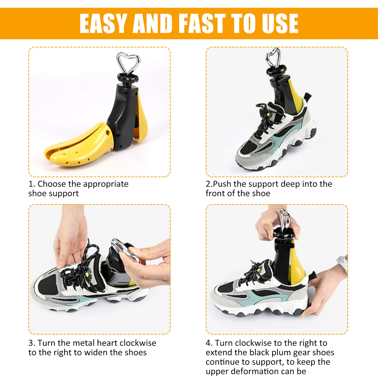 1/2Pcs Shoe Stretcher Multifunctional Shoe Trees Adjustable Universal Sneaker Shoe Boot Widener Stretcher for Men and Women