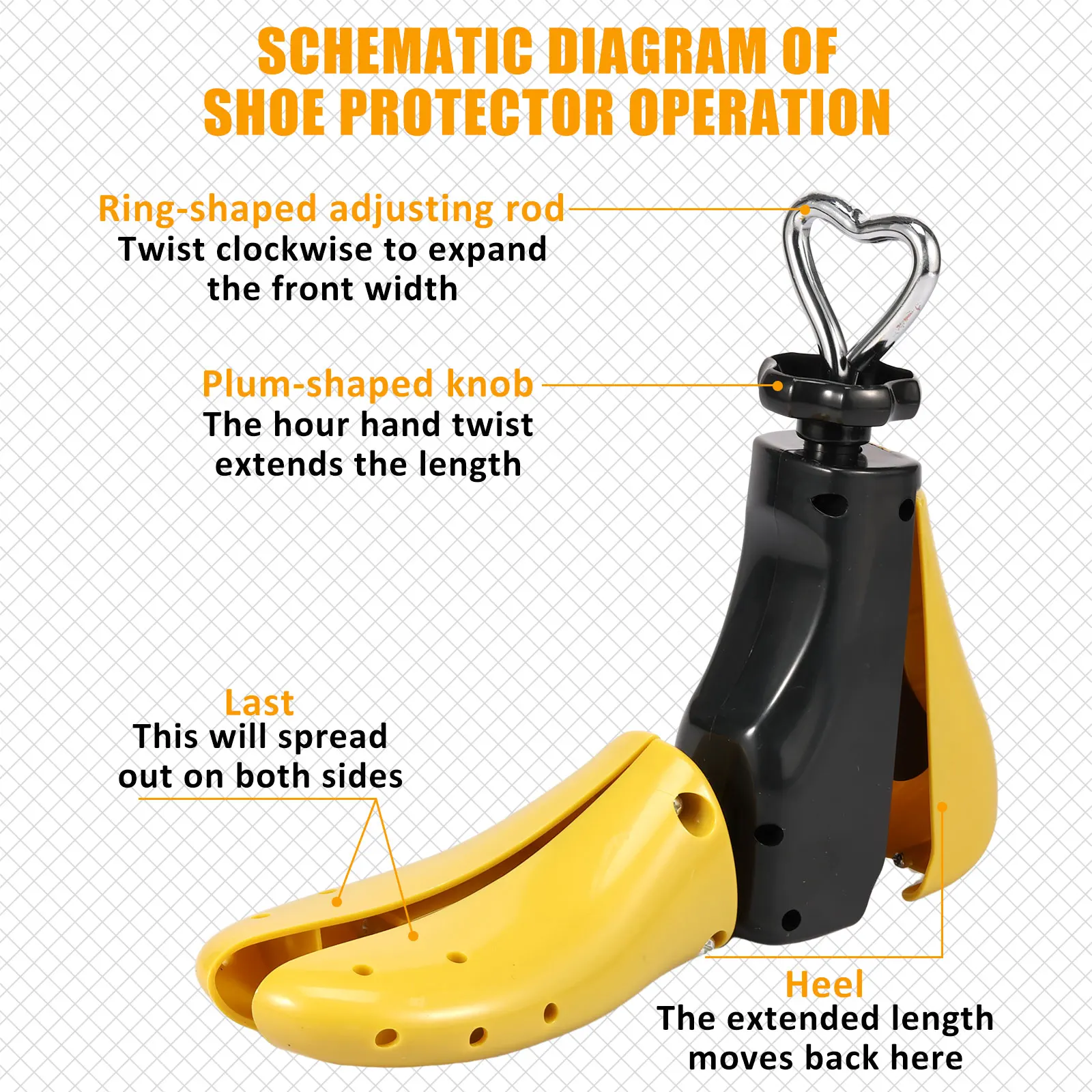 1/2Pcs Shoe Stretcher Multifunctional Shoe Trees Adjustable Universal Sneaker Shoe Boot Widener Stretcher for Men and Women