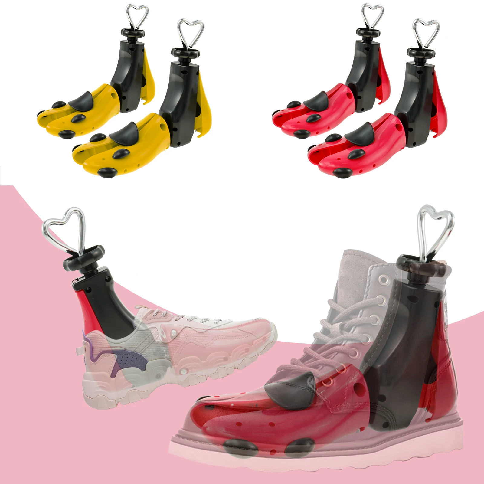 1/2Pcs Shoe Stretcher Multifunctional Shoe Trees Adjustable Universal Sneaker Shoe Boot Widener Stretcher for Men and Women