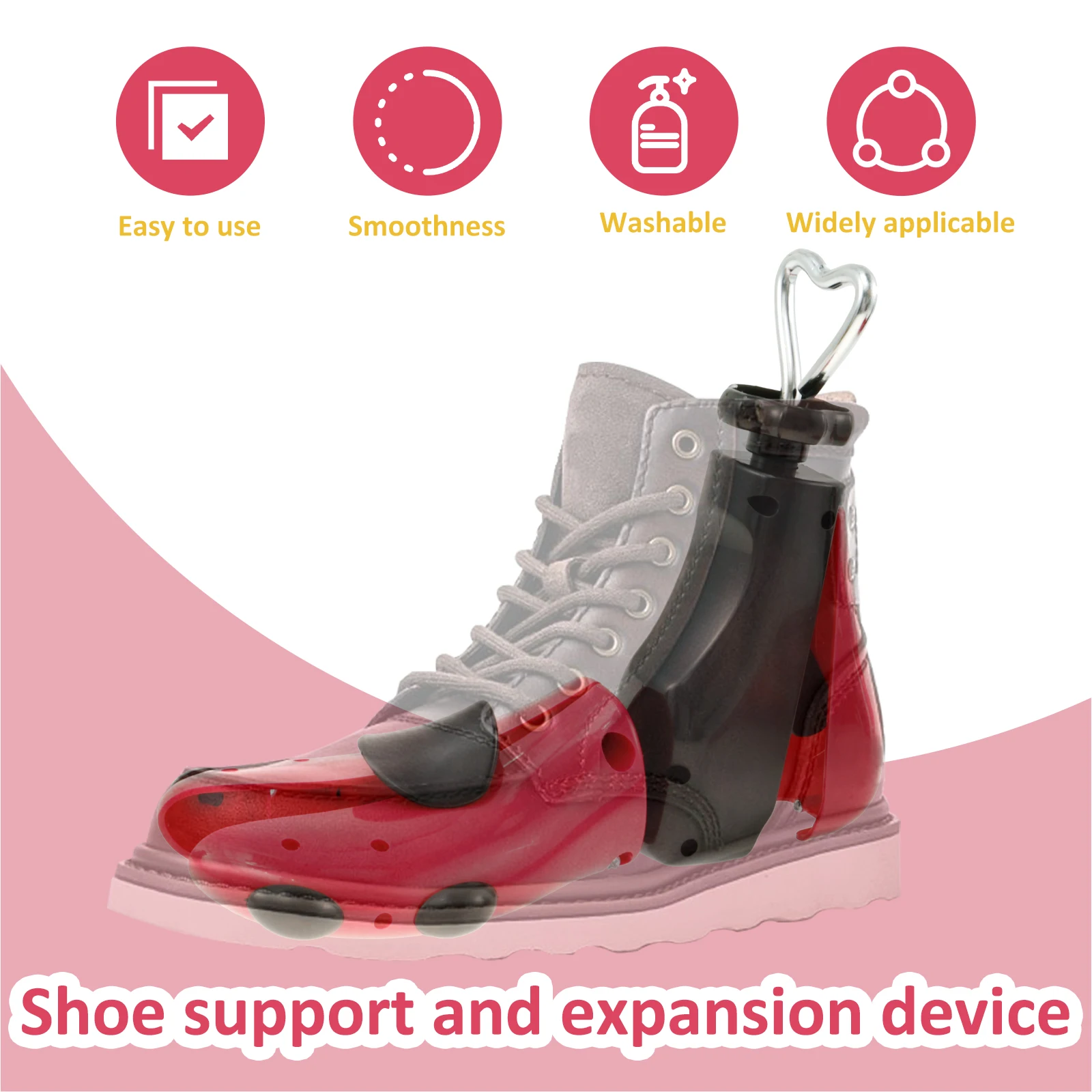 1/2Pcs Shoe Stretcher Multifunctional Shoe Trees Adjustable Universal Sneaker Shoe Boot Widener Stretcher for Men and Women