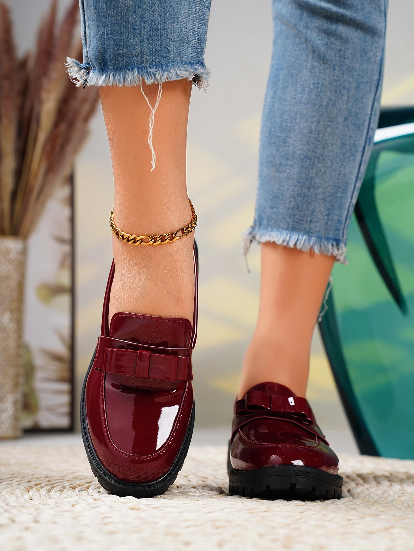 2024 New Summer Ladies Fashion Round Toe Retro Solid Color Mary Jane Shoes Daily Casual Shopping Ladies High Heels Zapatos Mujer