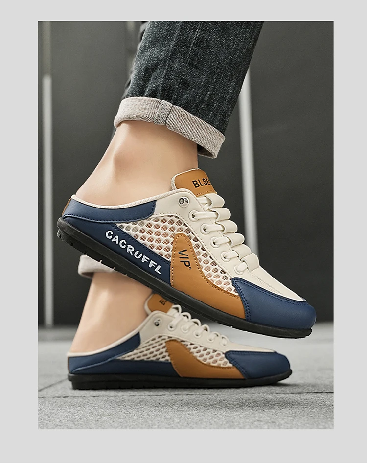 Men's Fashion Multi-Functional Casual Shoes - Durable and Comfortable Sports Sandals with Soft Insole, Breathable Fabric Lining,