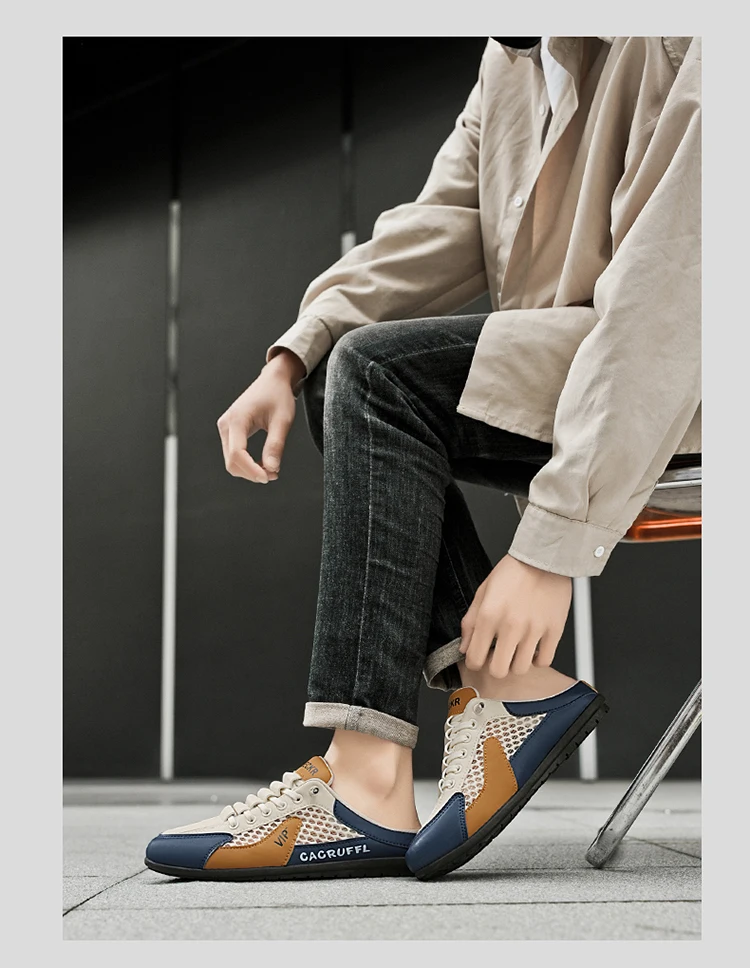 Men's Fashion Multi-Functional Casual Shoes - Durable and Comfortable Sports Sandals with Soft Insole, Breathable Fabric Lining,