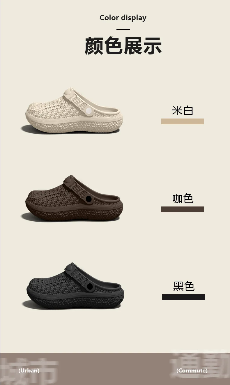 Men Soft Cloud Feel 4cm Chunky Platform Clogs Honeycomb EVA Breathable Hole Slippers Non-slip Casual Outdoor Garden Shoes