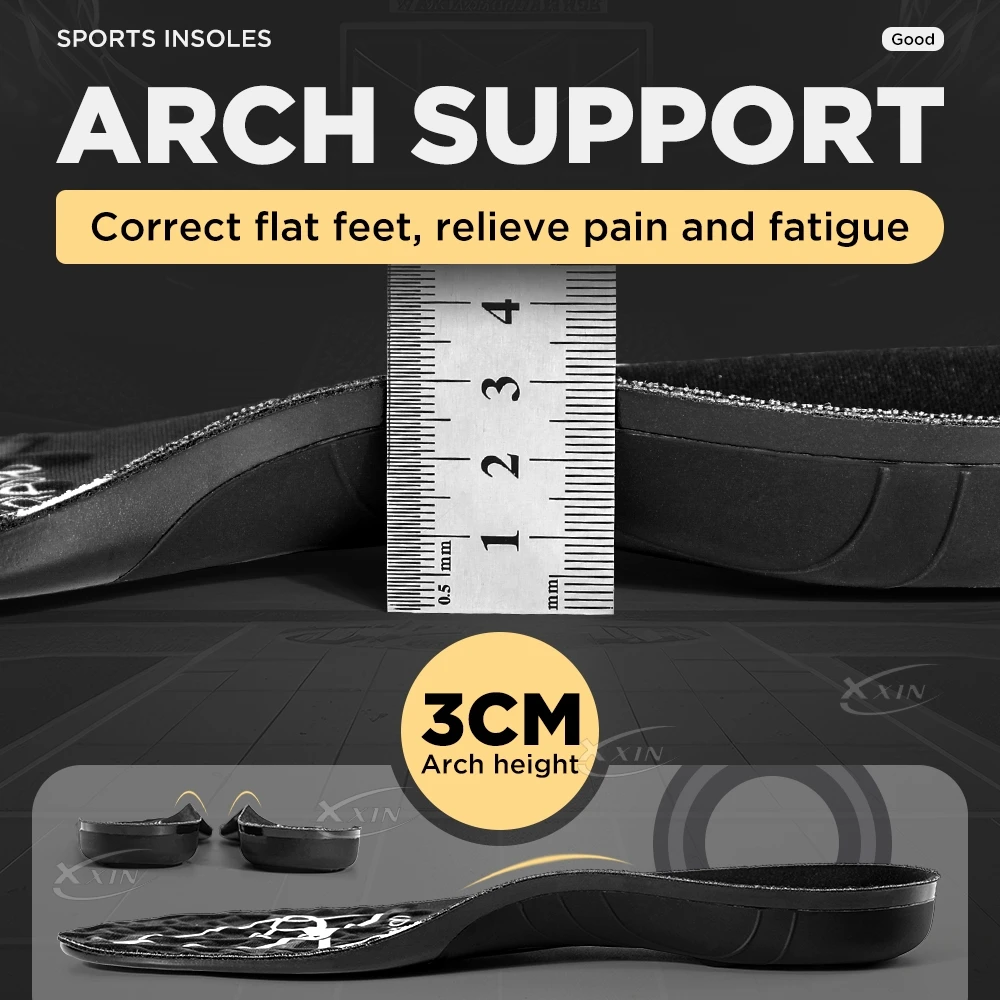【Xxin】Spring Silicone Gel Shoe Insole Pad Elastic Sport Shoes Cushioning Insoles For Basketball Size35-46